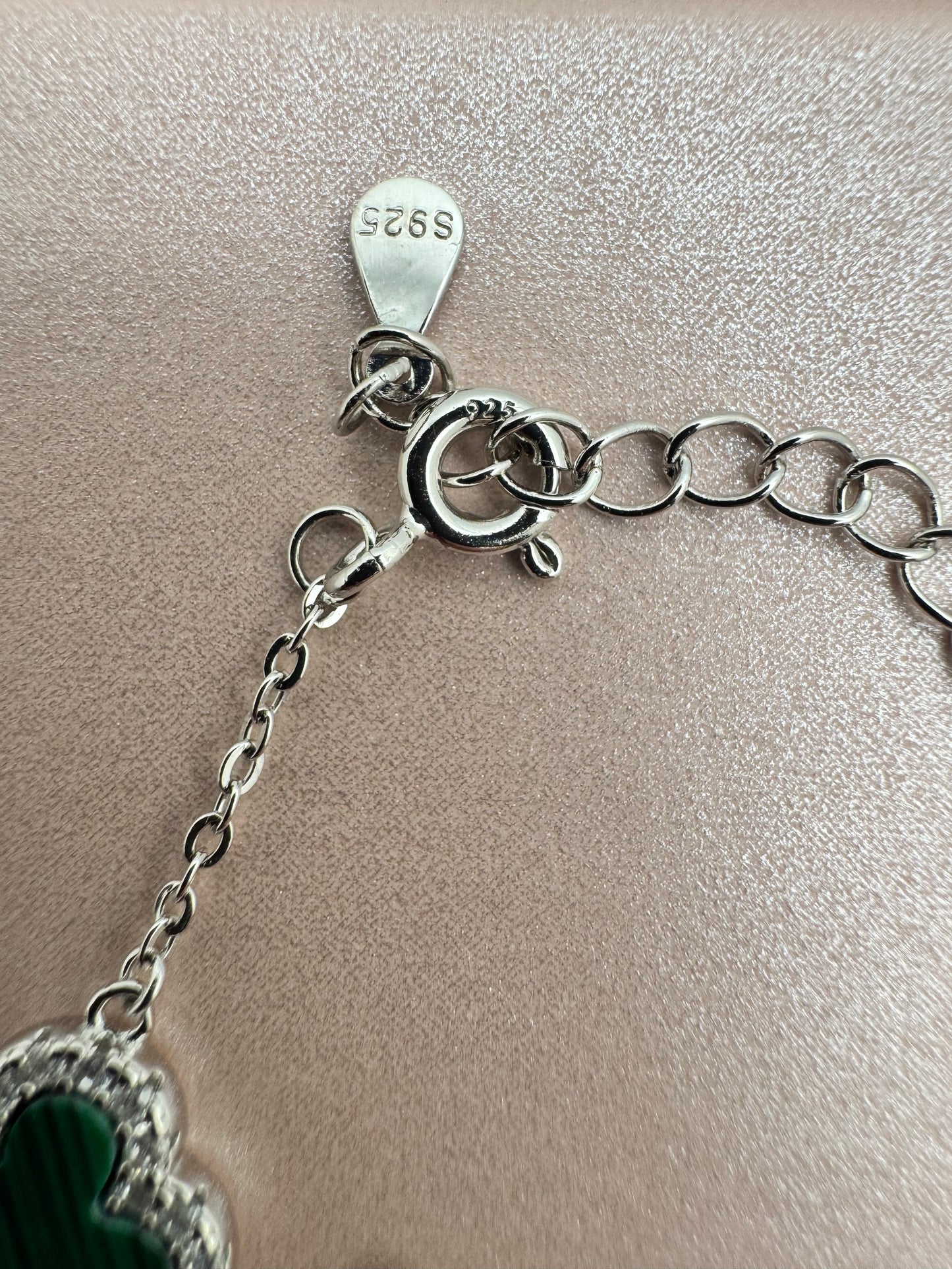 Four-Leaf Clover Charm Bracelet in S925 Sterling Silver