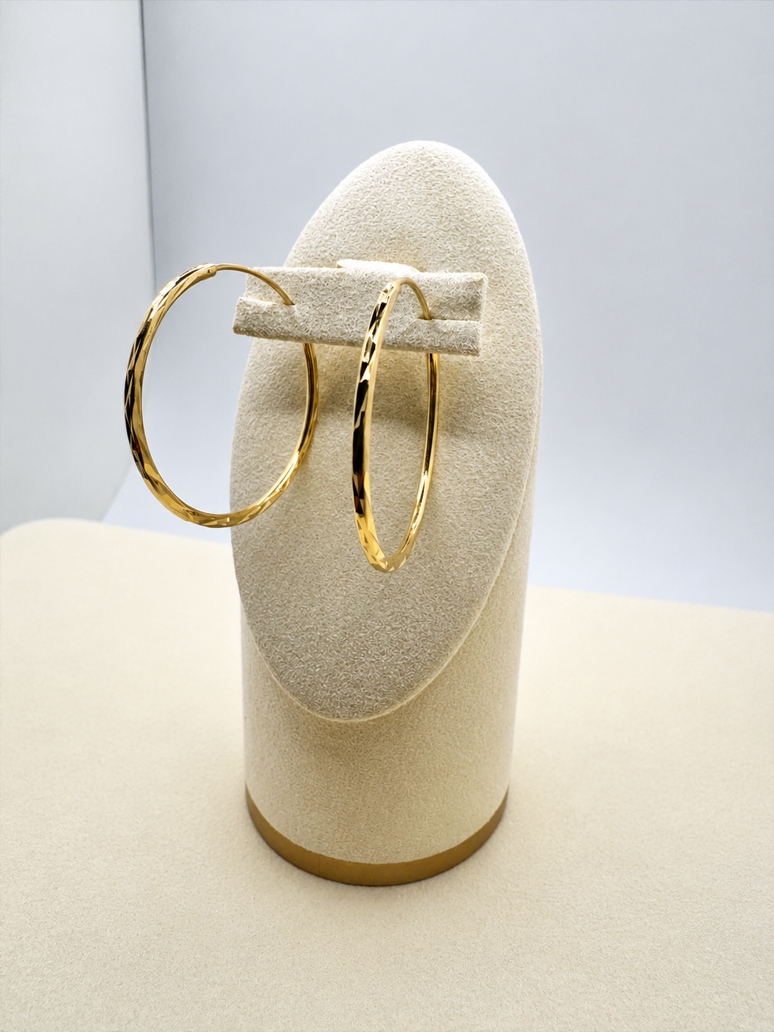 Trendy Gold Plated Hoop Earrings