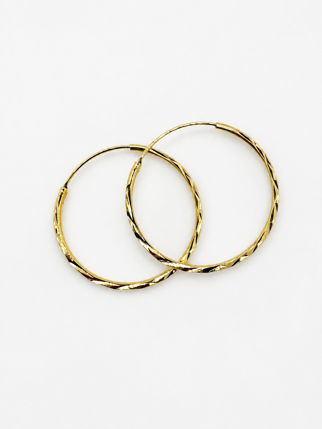 Trendy Gold Plated Hoop Earrings