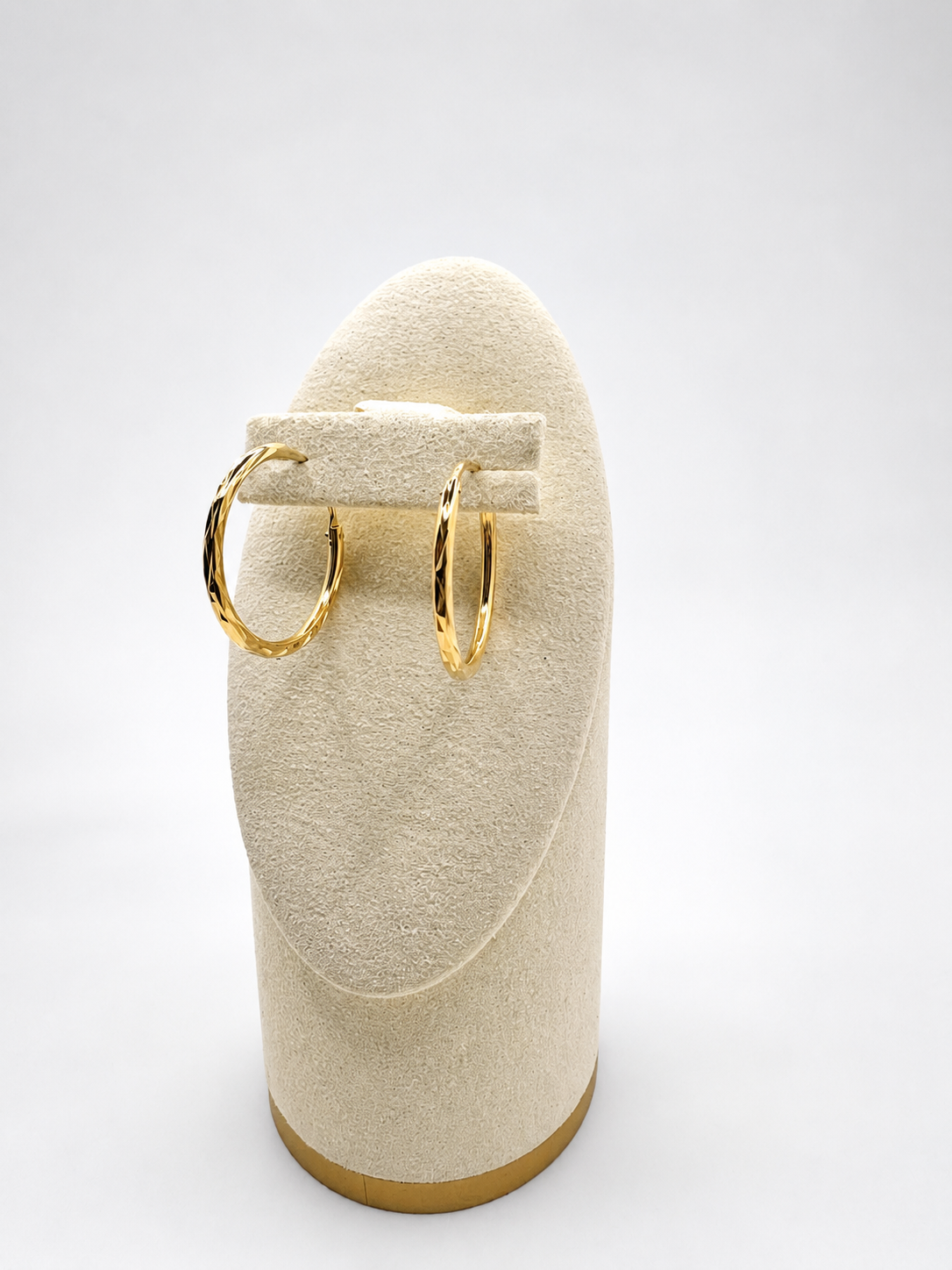 Trendy Gold Plated Hoop Earrings