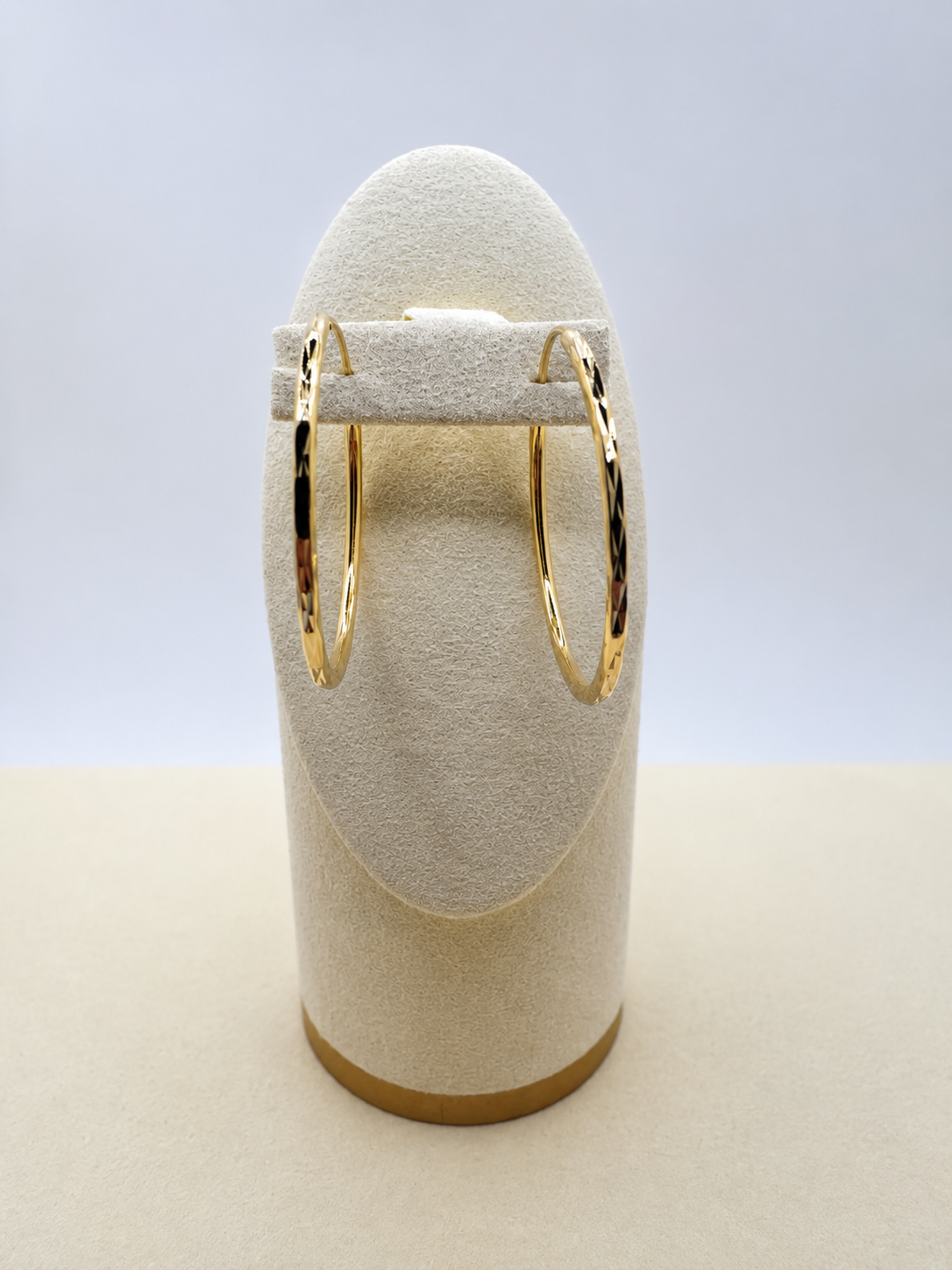 Trendy Gold Plated Hoop Earrings