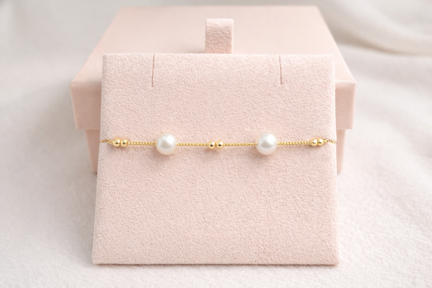 Freshwater Pearl Chain Bracelet – Gold Plated S925 Sterling Silver